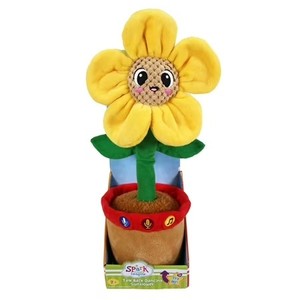 lot 2905 image: Spark Create Imagine Learning Bilingual Talking and Dancing Plush Sunflower, 14 inch, Light Features, Repeats What You Say