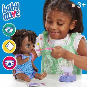 lot 3275 image: Baby Alive Magical Mixer Baby Doll Blueberry Blast