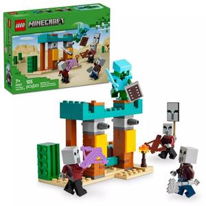 lot 3305 image: LEGO Minecraft The Illager Desert Patrol 21267 Building Kit (105 Pieces)