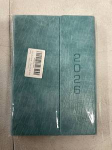 lot 3352 image: 2026 Fuax Leather Planner, Light Blue