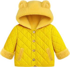 lot 3376 image: Baby Girl Winter Jackets Coat 18M Toddler Light Button-up Outwear with Hooded
