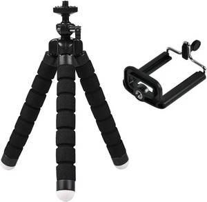 lot 3410 image: Compatible for GoPro Hero 12-3 BlackMAX, Compatible for YIEkenSJCAMAKASO - Flexible Mini Octopus Tripod Action Camera Accessory(Black 2PC)