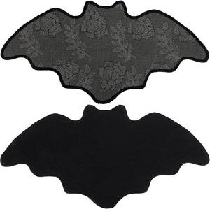 lot 3570 image: Bat Bath Mat Bathroom Rug for Spooky Decor,Gothic Witchy Mat for Bathroom,Horror Halloween Black Bats Mat for Kitchen