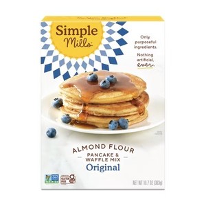 lot 3586 image: Simple Mills Gluten Free Pancake & Waffle Almond Flour Mix - 10.7oz