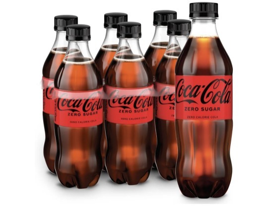 lot 3928 image: 6 PACK OF COCA-COLA ZERO SUGAR
