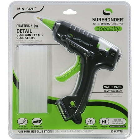 lot 4407 image: Surebonder H-195FKITW-N 20 Watt Mini Size High Temp Detail Tip Glue Gun Kit-12 Glue Sticks Included