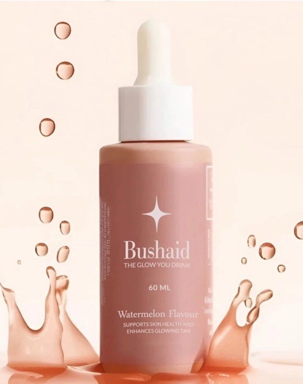 lot 3990 image: Bushaid Glow Tanning Drops �� The Glow you drink Watermelon