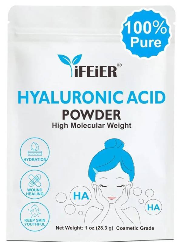 lot 4761 image: Hyaluronic Acid Serum Powder, 100 Grams  Low Molecular Weight