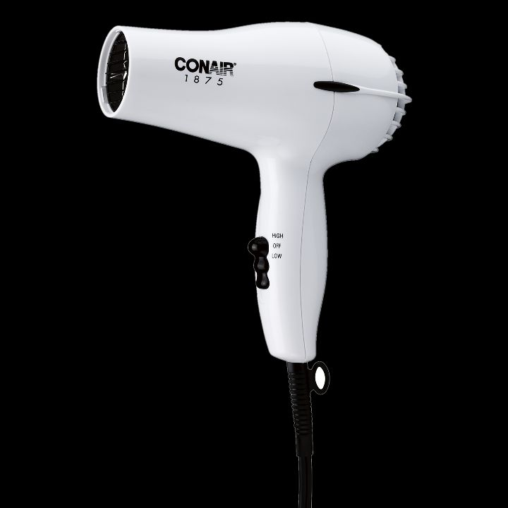 lot 4860 image: Conair 1875 Watt Mid-Size Hair Dryer  Powerful Drying and Styling