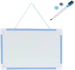 lot 3913 image: Operitacx Magnetic Small Whiteboard 11.4X7.9 Inch Dry Erase Board Double-Sided with Marker and Hanging Lanyard Magnetic Drawing Board for Kids and Office Use