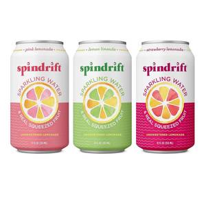 lot 3951 image: Spindrift Lemonade 3 Flavor Variety 20 Pack,12 Fl Oz (Pack of 20) 3 Flavor Lemonade Variety Pack - Unsweetened 12 Fl Oz (Pack of 20)