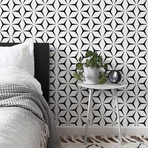 lot 6026 image: 15 ROLLS - of Heroad Wall Paper Peel and Stick Modern Black and White Wallpaper Peel and Stick Boho Geometric Contact Paper for Cabinets and Drawers Renter Friendly Self-Adhesive Removable Waterproof 17.7  x 118