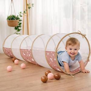 lot 6033 image: Kids Play Tunnel Tent for Toddlers, 70 x 18 Baby Tunnel Crawl Indoor, Play Tunnel for Kids to Crawl Through for Baby or Pet, Indoor & Outdoor Toys for Backyard Playset