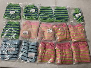 lot 6043 image: LOT OF 15 - Dog Shirts, Pet Clothes for Chihuahua, Yorkie Teacup Costumes Striped, Small Dogs Sleeveless Tank Top Vest, Breathable Cotton Puppy T-Shirt, Cat Apparel Outfit, Various Colors and Sizes