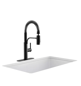 KOHLER Haku Semi Pro Kitchen Sink Faucet Matte Black