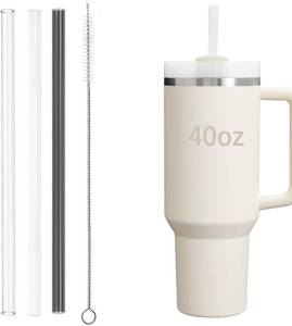 lot 2194 image: SIX BOXES - 3 Pack 12 Replacement Straws, Compatible with Stanley Cup 40 oz Reusable Straw with Straw Brush for Stanley Cup Accessories, for Stanley Straws Food Grade & BPA Free(Multi Color)
