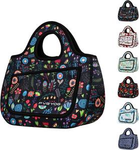 lot 2249 image: Lunch Bag for Women Soft Neoprene Lunch Bag Lightweight, Thermal Insulated and Reusable Lunch Bag for Women Men