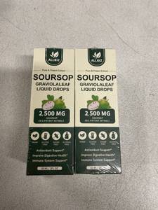 lot 2254 image: 2 Boxes Soursop Bitters Liquid Drops, Natural Graviola Extract for Cell Support & Regeneration, Immune Boost, Antioxidant, Herbal Goodness, SugarGluten Free, Natural Flavor, 2.3 Fl Oz