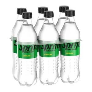lot 2337 image: Sprite Zero Sugar Lemon Lime Diet Soda Pop Soft Drinks, 16.9 fl oz, 6 Pack