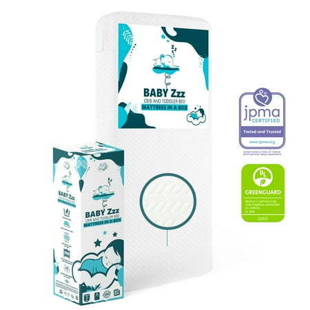 lot 50061 image: Dream on Me Baby Swan 5 Crib & Toddler Foam Mattress - Retail $89.97