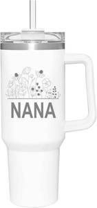 lot 8018 image: Mama Gifts for Mom,Birthday Gifts for Mom from Granddaughter Grandson Grandchildren Grandkids,Best Grandma Gift,Mothers Day Christmas Gift for Mom,40oz Tumbler With Handle and Straw - Stock Photo Approximate
