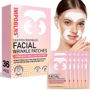 lot 8106 image: Smile Line Patches and Forehead Wrinkle Patches - Overnight Facial Wrinkle Treatment - Lifts Frown Lines and Smile Lines with Collagen, Aloe, Lavender & Hyaluronic Acid for Women - 36 Pcs