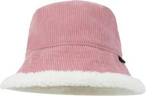 lot 8218 image: Reversible Corduroy Bucket Hat, Trendy Warm Foldable Fuzzy Fur Bucket Hat for Girls & Women, Ideal for Outdoor Sports