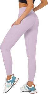 lot 8237 image: Buttery Soft Tummy Control Workout Leggings with Pockets for Women High Waisted Athletic Yoga Pants SIZE S