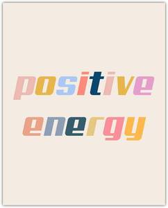lot 8308 image: Motivational Wall Art Office Decor for Men & Women Positive Energy 12x16 Inspirational, Motivational Poster & Positive Affirmations Wall Decor for Kids