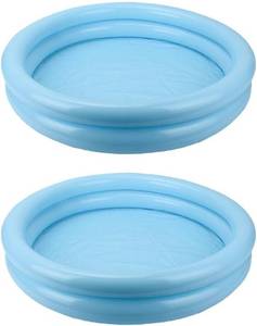 lot 8362 image: 2pcs Inflatable Sand Tray Inflatable Swimming Pool for Floating Fishing Game Bathtub Portable Sand Tray Outdoor Party Food