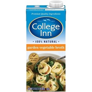 lot 8363 image: 3 Pack College Inn Gluten Free Garden Vegetable Broth - 32 fl oz