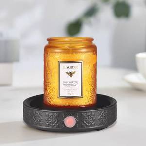 lot 8380 image: kobodon Wax Melt Warmer Scented Candle Wax Warmer Plate, Electric Coffee Mug Warmers,Fragrance and Heating Cup Warmers for Tea and Milk, Hot Chocolate as Gifts for Women Mom Black-No Cup
