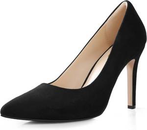 lot 8385 image: Ankis High Heel Womens Pumps, Black Sliver White Blue Heels Closed Toe, Pointed Toe 4in Stiletto Heel for Women, Comfy Memory Foam Pump Shoe, Party Wedding Work Classic Dressy Casual with Gel Insoles Size 9.5