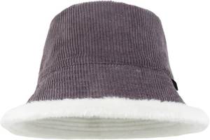 lot 8391 image: Reversible Corduroy Bucket Hat, Trendy Warm Foldable Fuzzy Fur Bucket Hat for Girls & Women, Ideal for Outdoor Sports