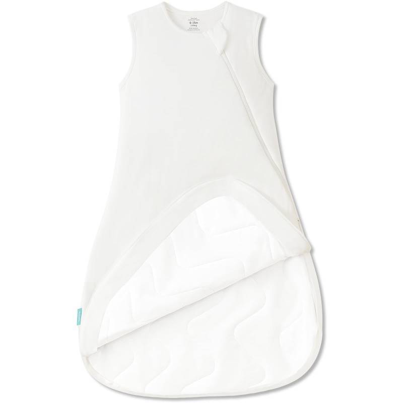 lot 43881 image: PurComfy Supersoft Sleep Sack 1.0 TOG, Premium Bamboo Viscose Baby Sleeping Bag, 2-Way Safe Zipper Sleep Sacks 15-24 Months (Cream) - Retail $32