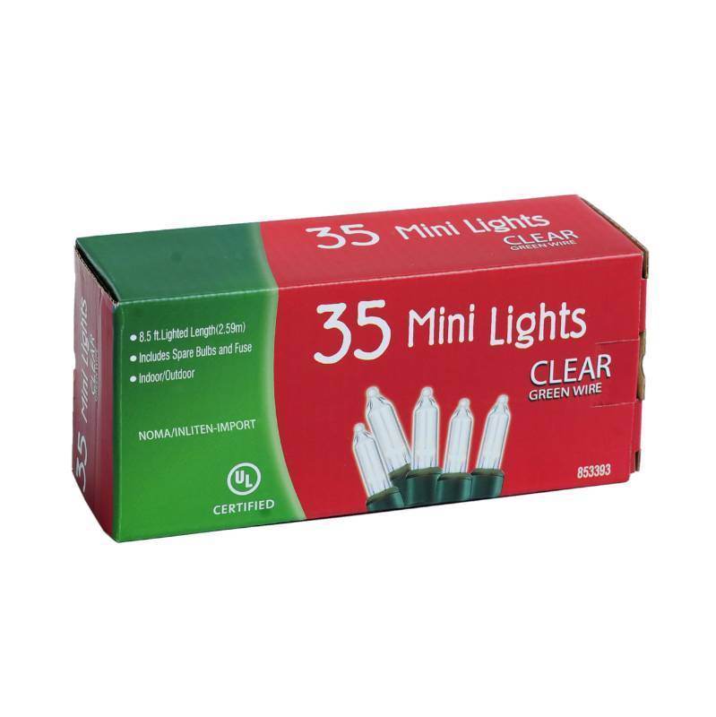 lot 34846 image: 35-Count Clear Christmas Light Set - Retail $8