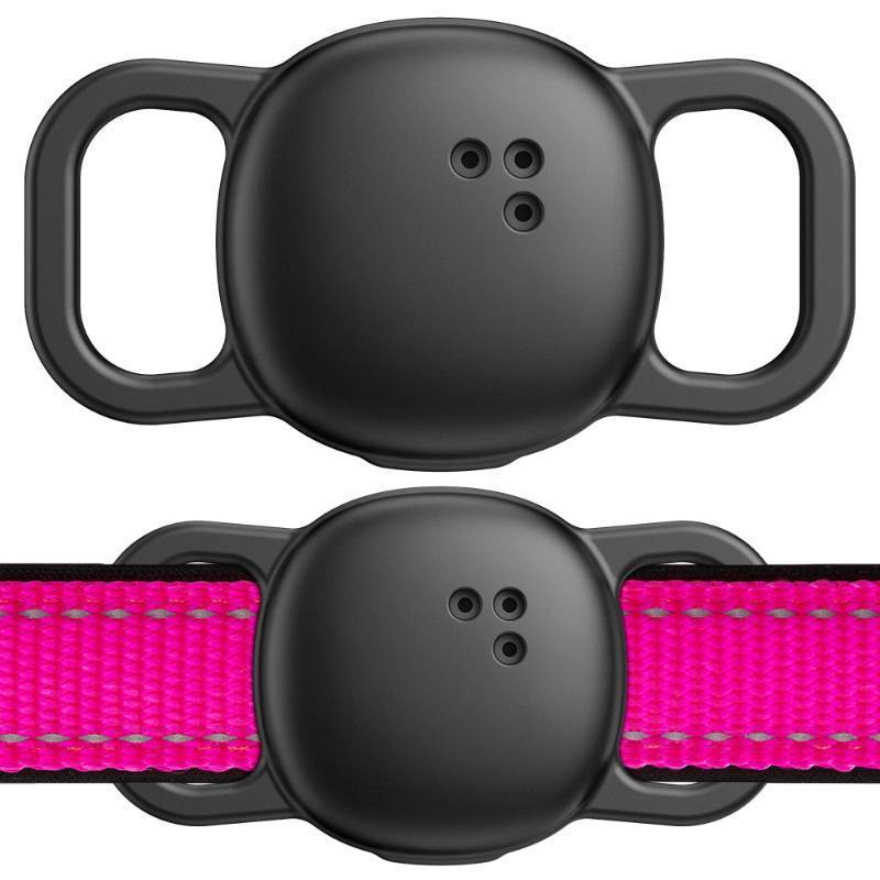 lot 34853 image: DDJ for Tile Life360 Sticker (2024) Tracker Cat Collar Case, 2-Pack Silicone Anti-Lost Protective Cover Tile Tracker Holder for Dog & Pet Collars, Ultra Durable, Easy Installation, Lightweight, Black - Retail $10