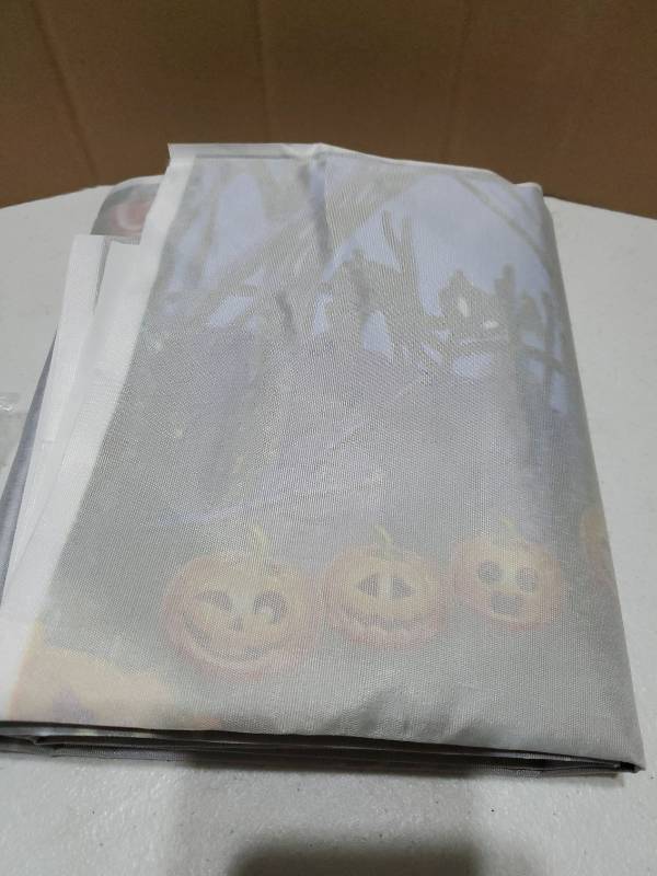 lot 34866 image: Night Before Christmas Banner Night Before Christmas Birthday Decorations Jack Skellington Birthday Decorations Halloween Banner for Halloween Party Decorations Supplies 80inx58in - Retail $12