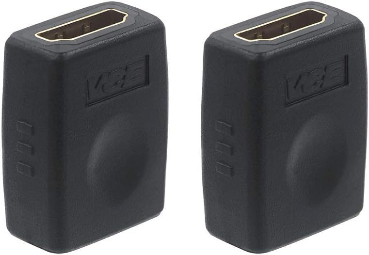 lot 34991 image: HDMI Coupler HDMI Female to Female Connector 3D 4K Extension Adapter Compatible with PCs and Xbox One��Wall-Mounted TVs and TV Sticks, 2-Pack - Retail $5