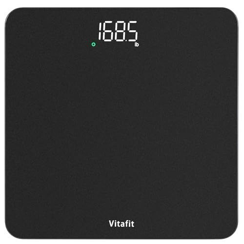 lot 35004 image: Vitafit Scale for Body Weight, High Accuracy 0.1lb by Our Professional Factory Since 2001, Digital Weight Scale LED and Step On, 3AAA Batteries Included, 400lb182kg