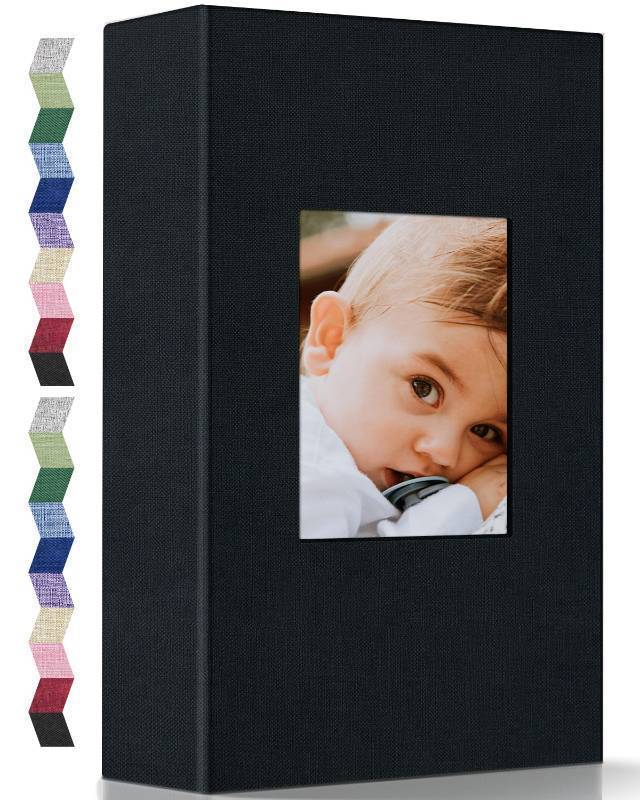 lot 14999 image: Photo Album 4x6-300 Photos Linen Cover Photo Books with 300 Horizontal Pockets, Slip-in Picture Albums for Family Wedding Anniversary Baby Vacation Pictures - Retail $20