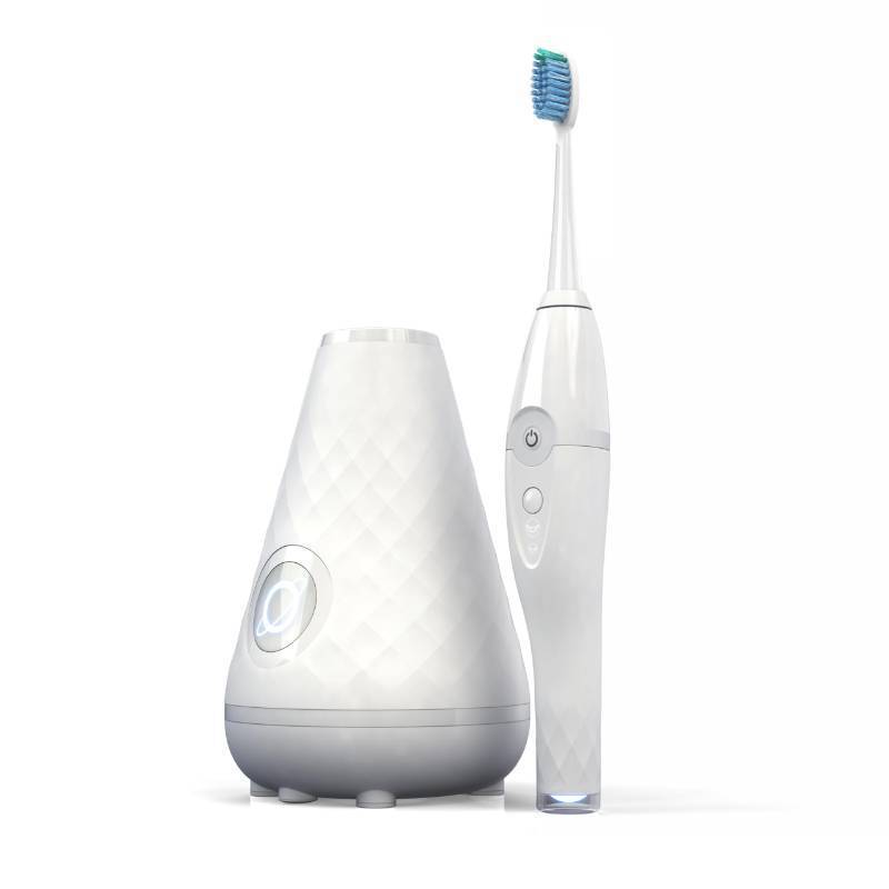 lot 71688 image: Tao Clean UV Sanitizing Sonic Toothbrush and Cleaning Station, Electric Toothbrush, Dual Speed Setting, White - Retail $99