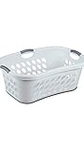 lot 25120 image: Sterilite 1.5 Bushel UltraGS HipHold Laundry Basket, 6-Pack