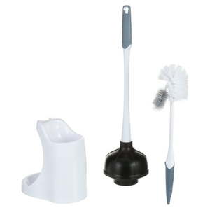 lot 25126 image: Great Value Bowl Brush Plunger & Caddy