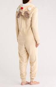 lot 25104 image: Jaclyn Intimates Adult Onesie - Reindeer