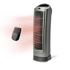 lot 25141 image: Lasko Standing Oscillating Pedestal Heater