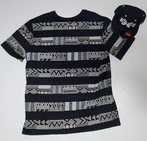 lot 25169 image: Nike BHM (Black History Month) black and white all-over print t-shirt - XL