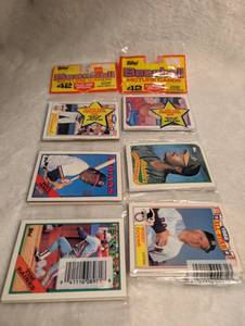 lot 504 image: 1986 Topps Baseball Card Rack Packs with All-Star Game Cards