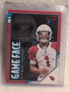 lot 1504 image: 2020 Panini Score Game Face Kyler Murray Cardinals Card