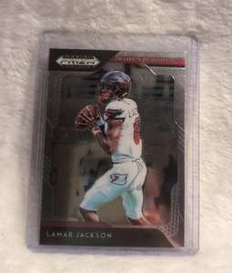 lot 1506 image: 2018 Panini Prizm Draft Picks Lamar Jackson Louisville RC #60